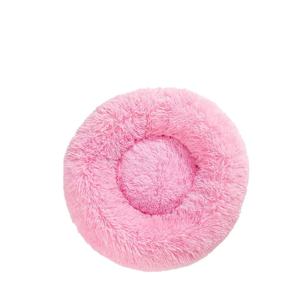 Flauschiges Donut-Haustierbett