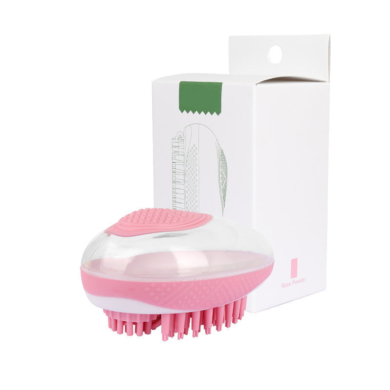2-in-1 Silikon Bade- und Massagebürste für Haustiere