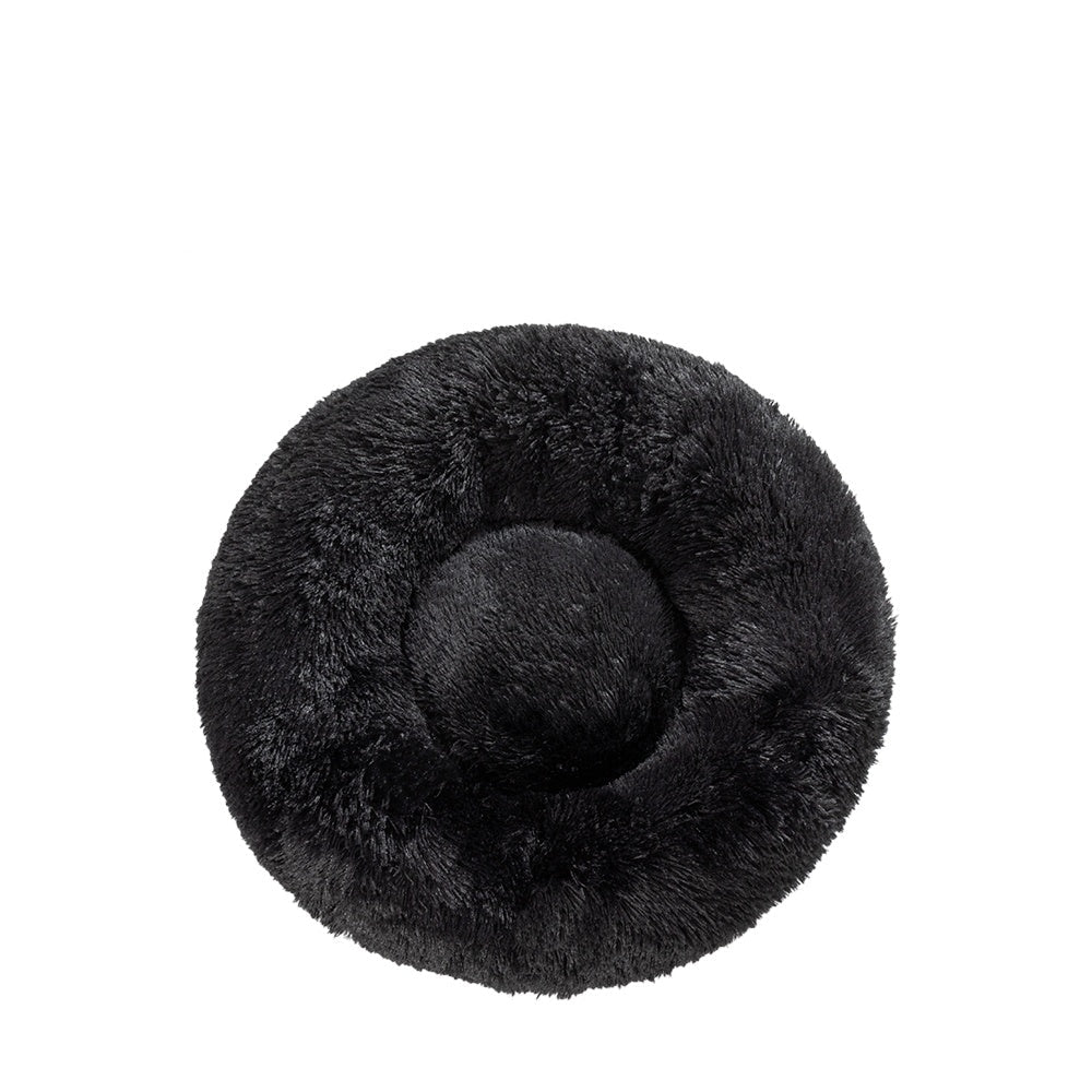 Flauschiges Donut-Haustierbett