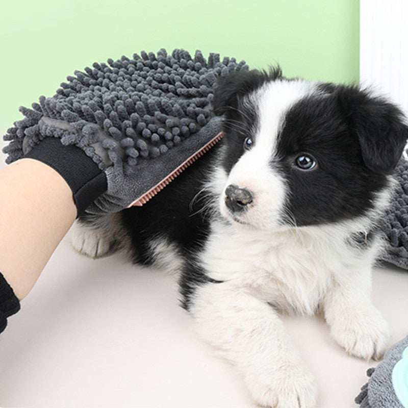 2-in-1 Haustier-Badehandschuh