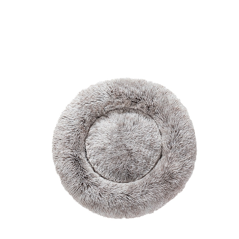 Flauschiges Donut-Haustierbett