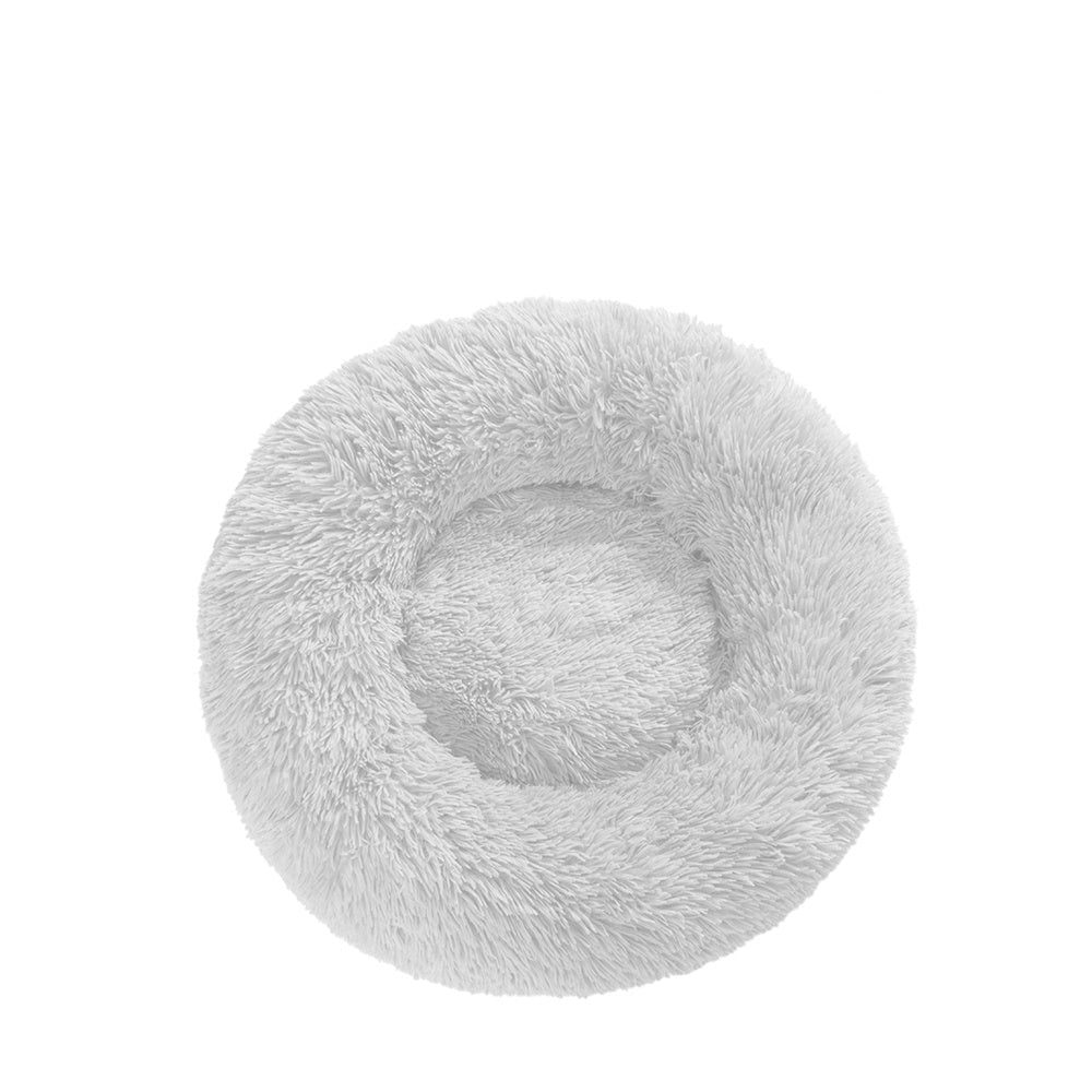 Flauschiges Donut-Haustierbett