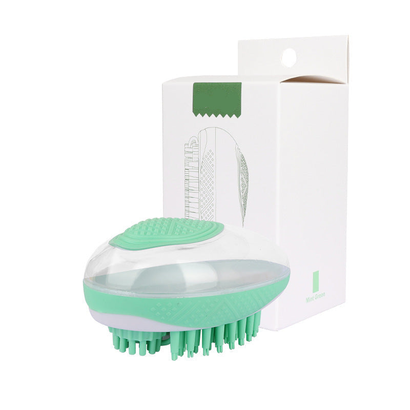 2-in-1 Silikon Bade- und Massagebürste für Haustiere