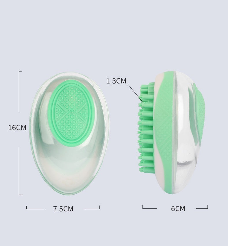 2-in-1 Silikon Bade- und Massagebürste für Haustiere