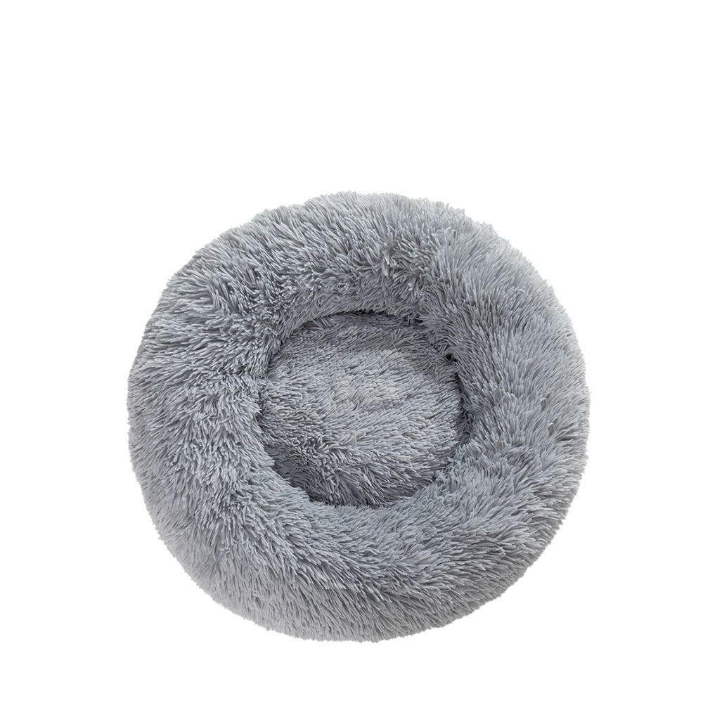 Flauschiges Donut-Haustierbett
