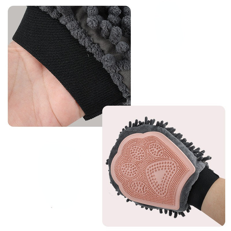 2-in-1 Haustier-Badehandschuh