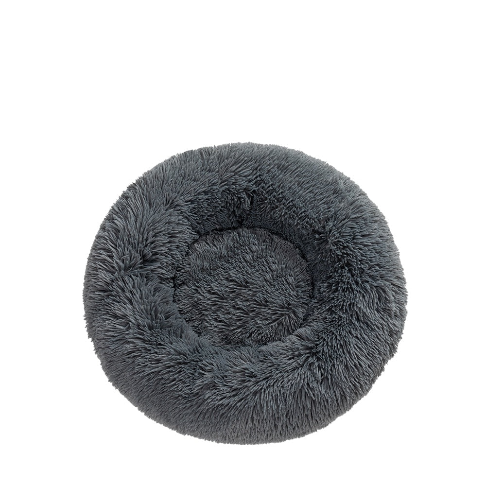 Flauschiges Donut-Haustierbett