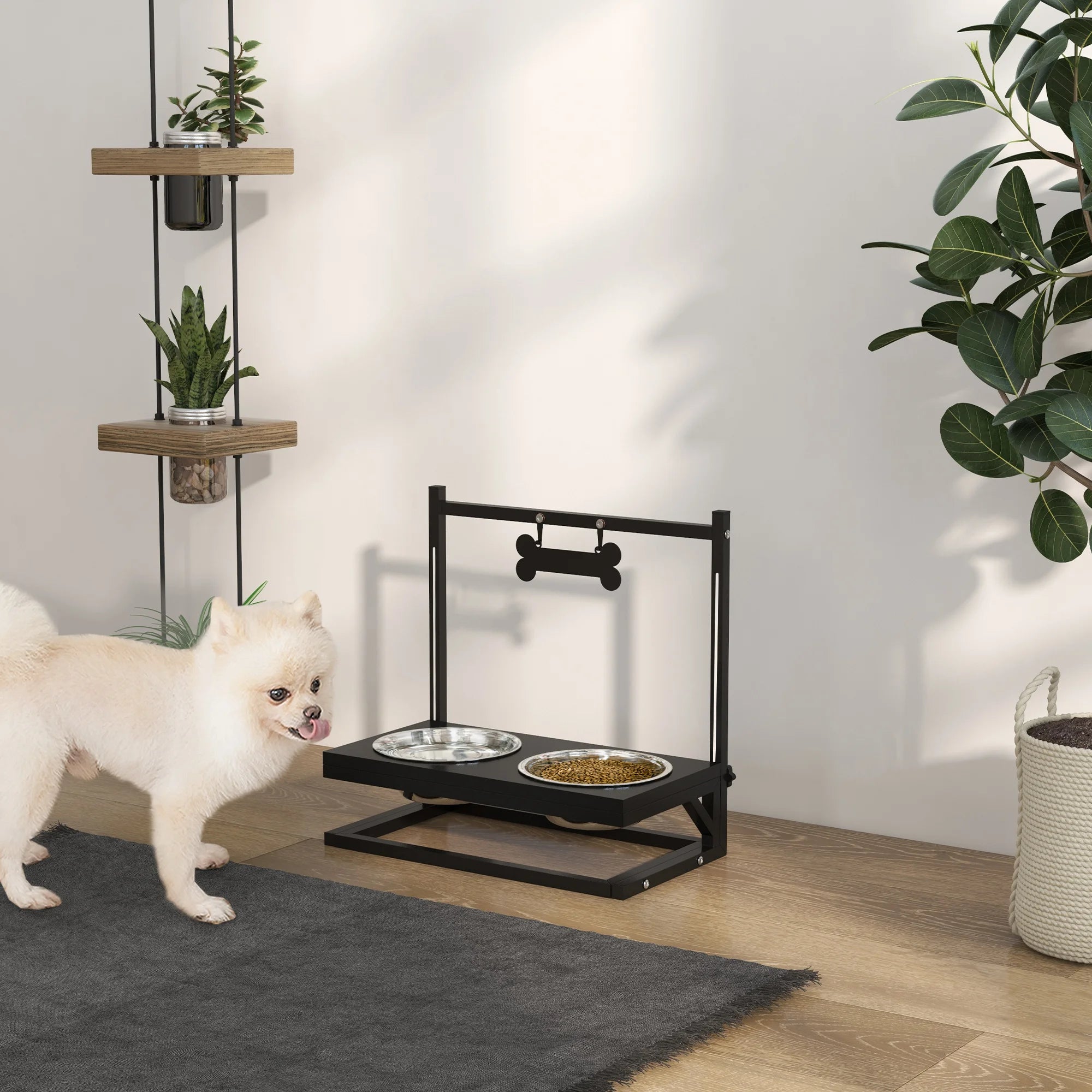Höhenverstellbare Futterschale für Hunde