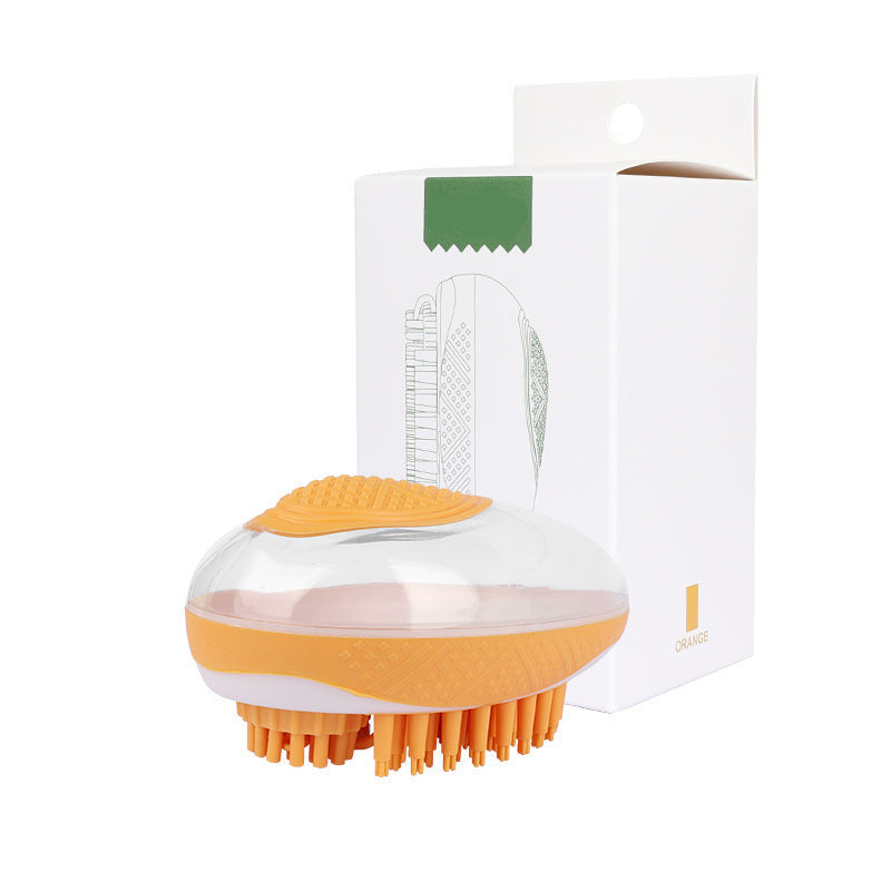 2-in-1 Silikon Bade- und Massagebürste für Haustiere