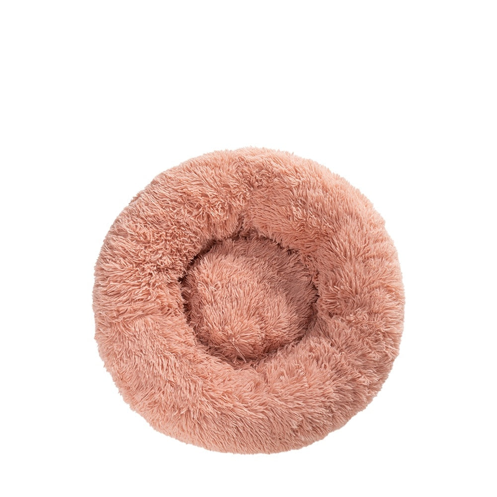 Flauschiges Donut-Haustierbett