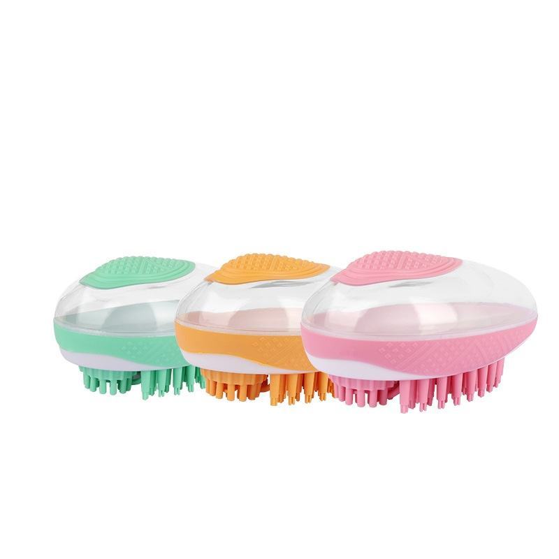 2-in-1 Silikon Bade- und Massagebürste für Haustiere