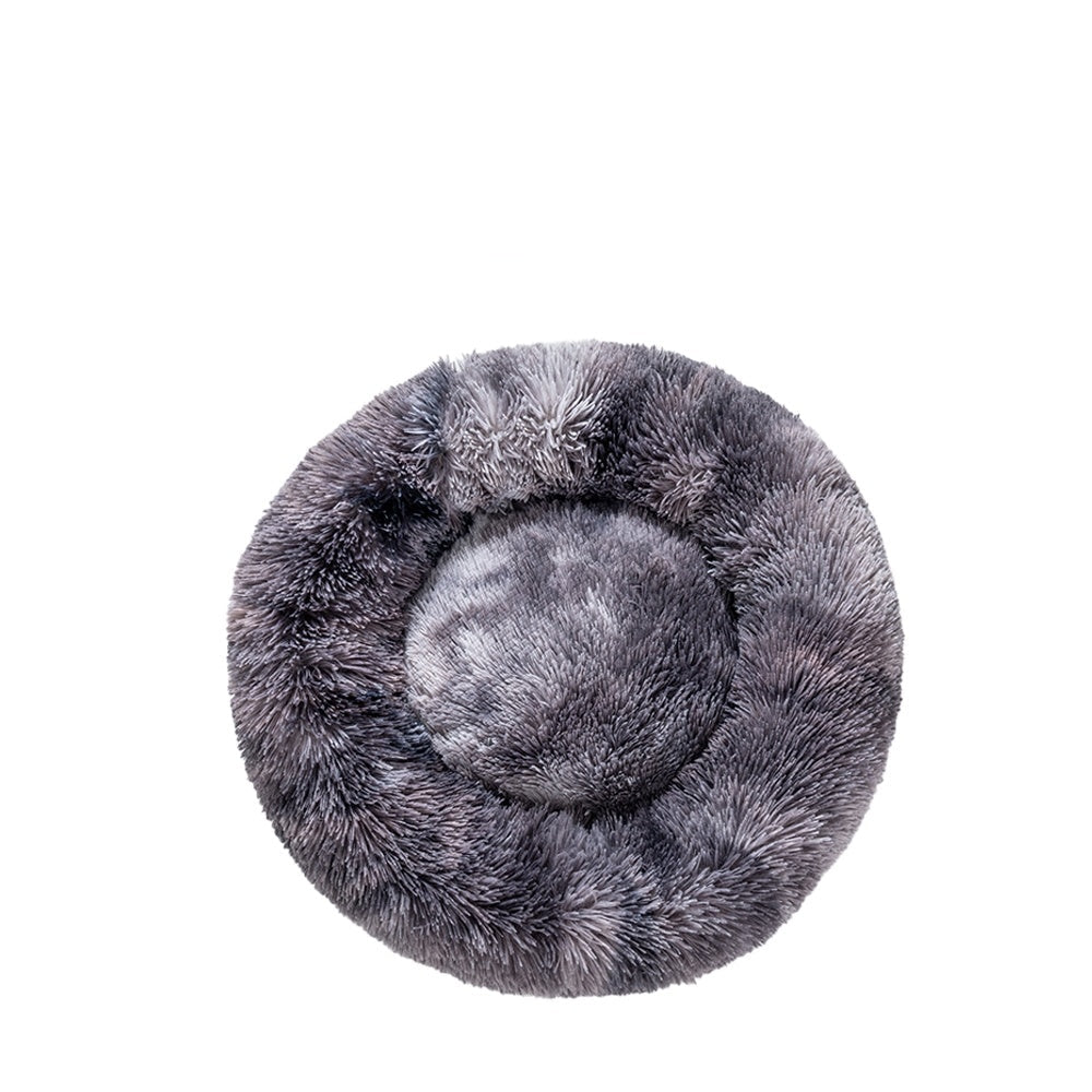 Flauschiges Donut-Haustierbett