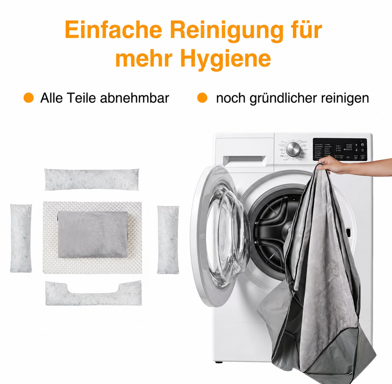 Pfotivo™ Katzenbett „DreamLounge“ - Orthopädisches Katzenbett mit Memory-Schaum & wasserabweisendem Bezug