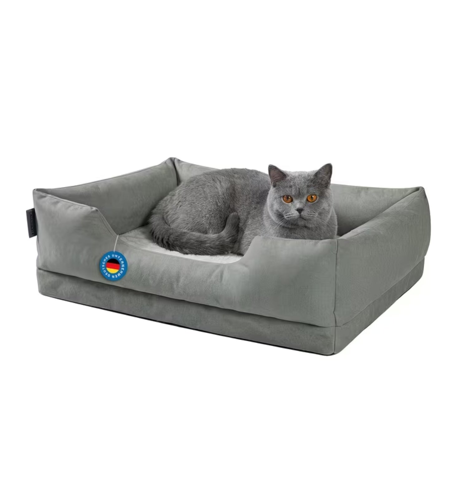 Pfotivo™ Katzenbett „DreamLounge“ - Orthopädisches Katzenbett mit Memory-Schaum & wasserabweisendem Bezug