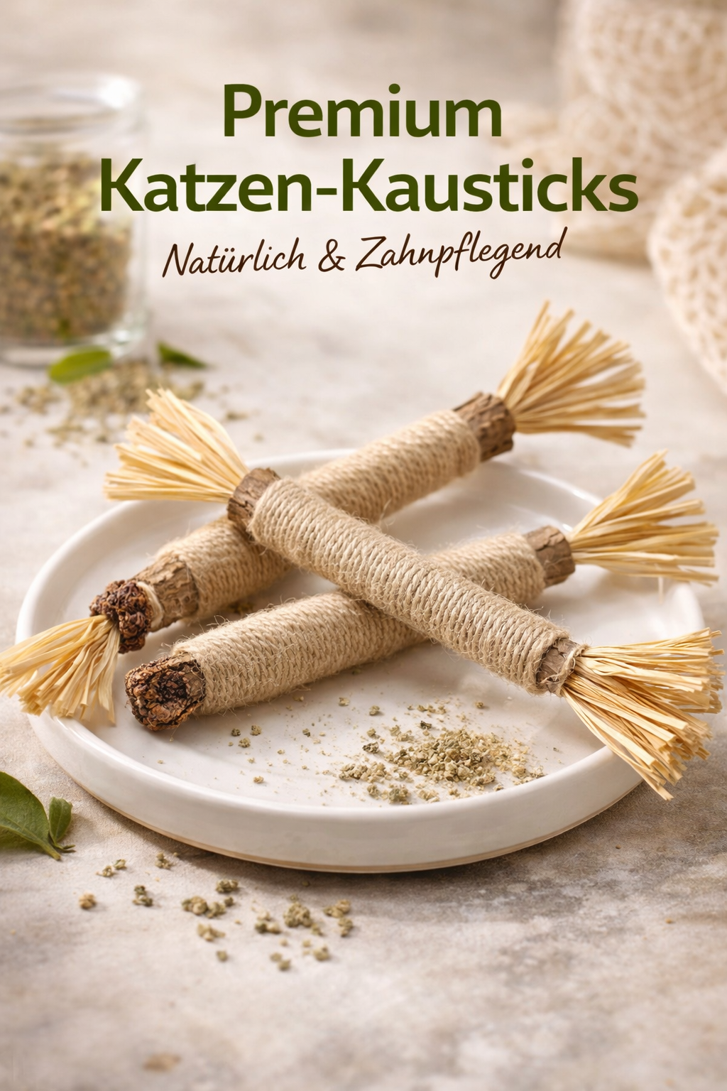 Matatabi Kausticks für Katzen – 100% Natürlich | Zahnpflege & Spielspaß